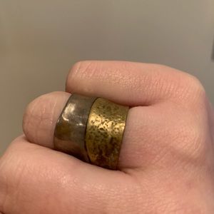 Gold and silver ring